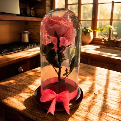 Rosa Rosada Inmortalizada